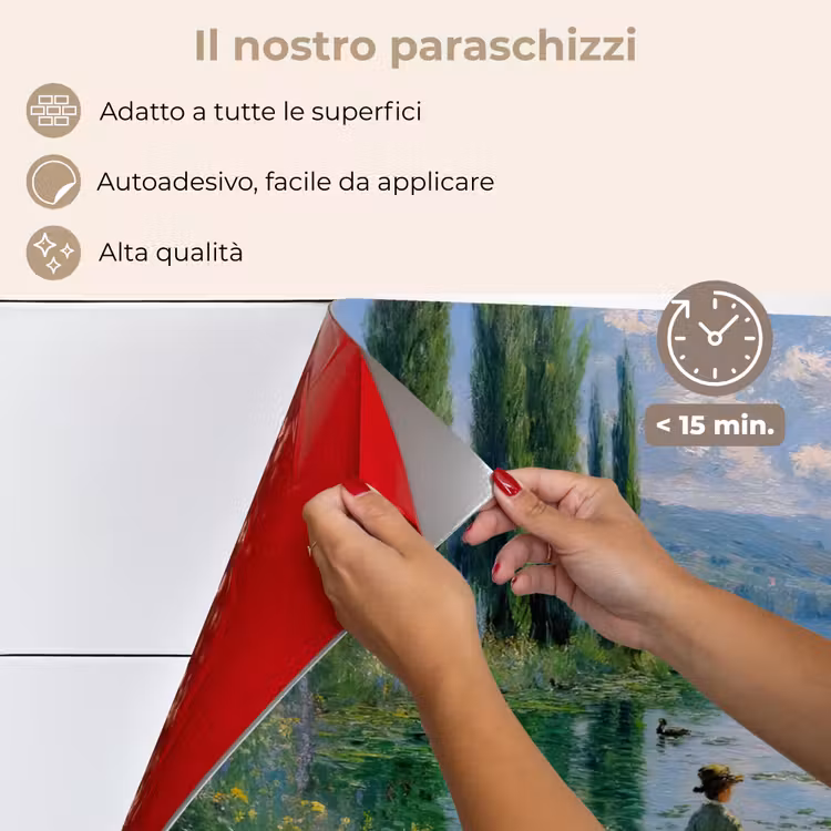 Paraschizzi cucina - Fiori - Lago - Bergen - Verde — 4