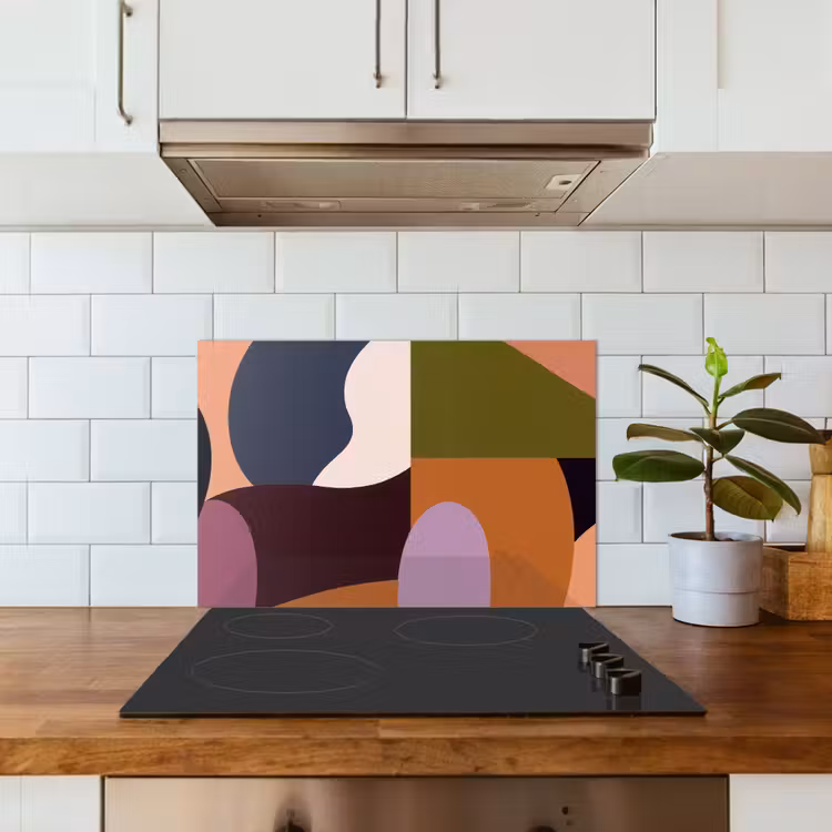 Paraschizzi cucina - Forme - Astratto - Colori - Quadrato — 3