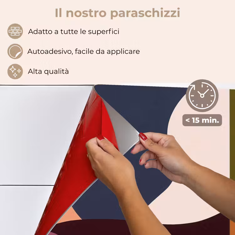 Paraschizzi cucina - Forme - Astratto - Colori - Quadrato — 4