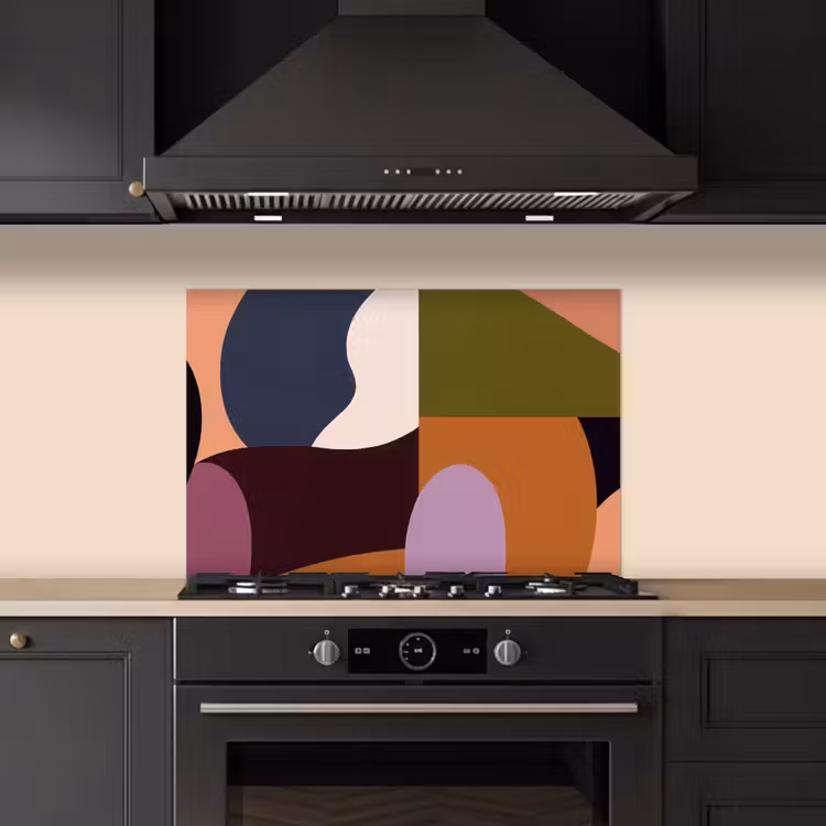Paraschizzi cucina - Forme - Astratto - Colori - Quadrato — 5