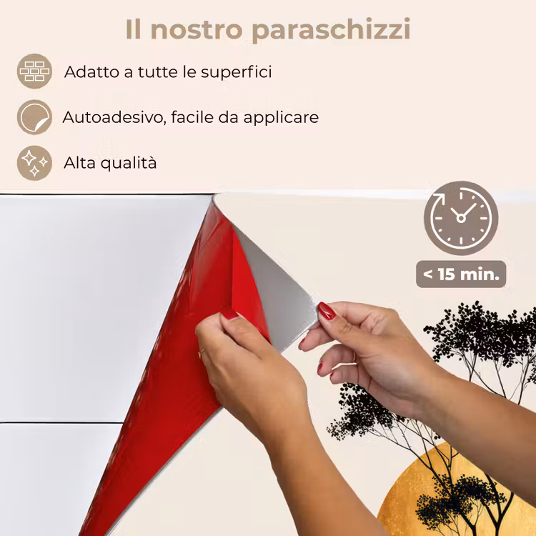 Paraschizzi cucina - Albero nero - Cerchio d'oro - Collina — 4