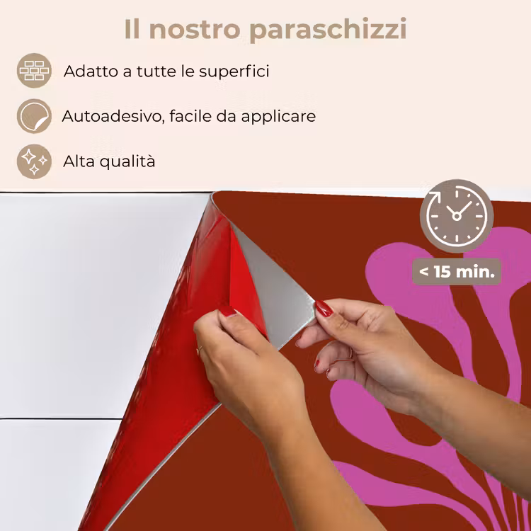 Paraschizzi cucina - Albero - Viola - Cerchio - Scorrevole — 4