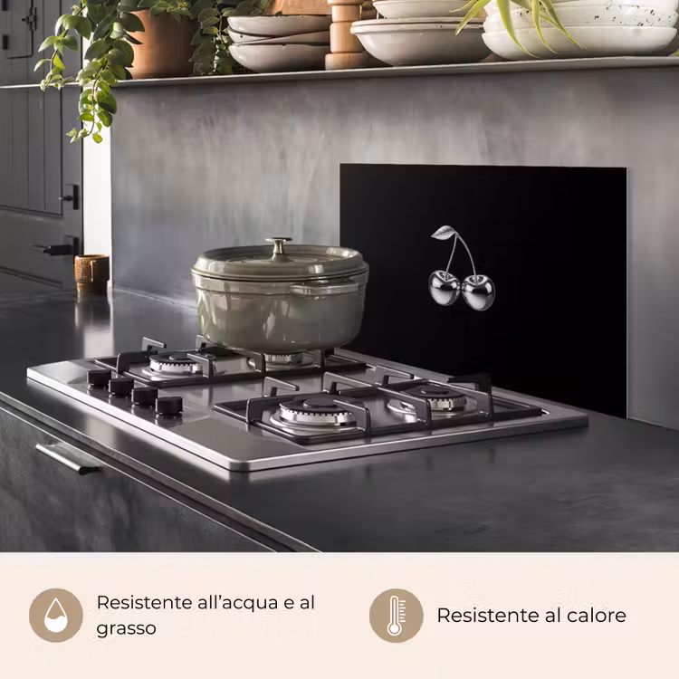 Paraschizzi cucina - Ciliegia - Lussuoso - Metallizzato — 2