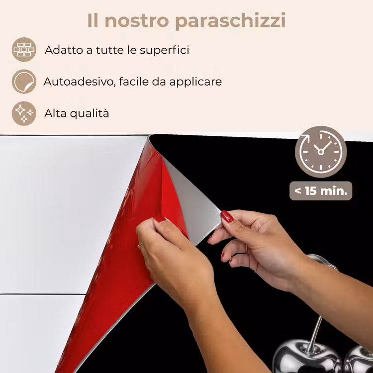 Paraschizzi cucina - Ciliegia - Lussuoso - Metallizzato — 4