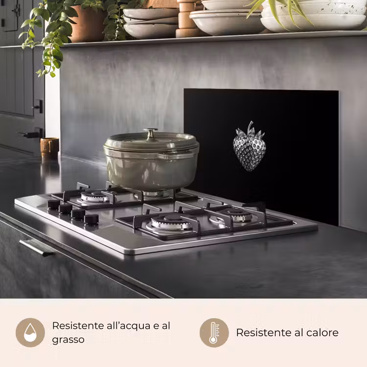 Paraschizzi cucina - Fragola - Struttura dei semi - Realistica — 2