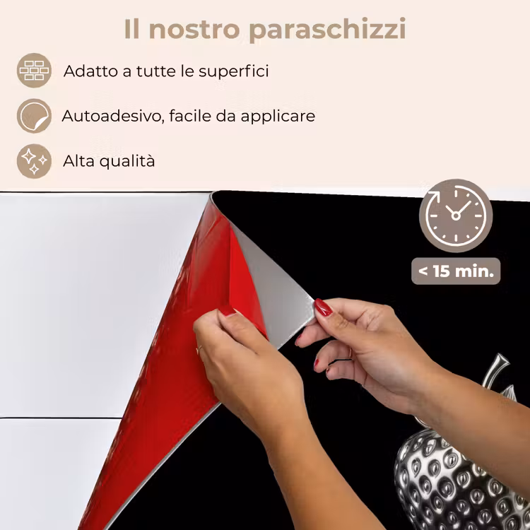 Paraschizzi cucina - Fragola - Struttura dei semi - Realistica — 4