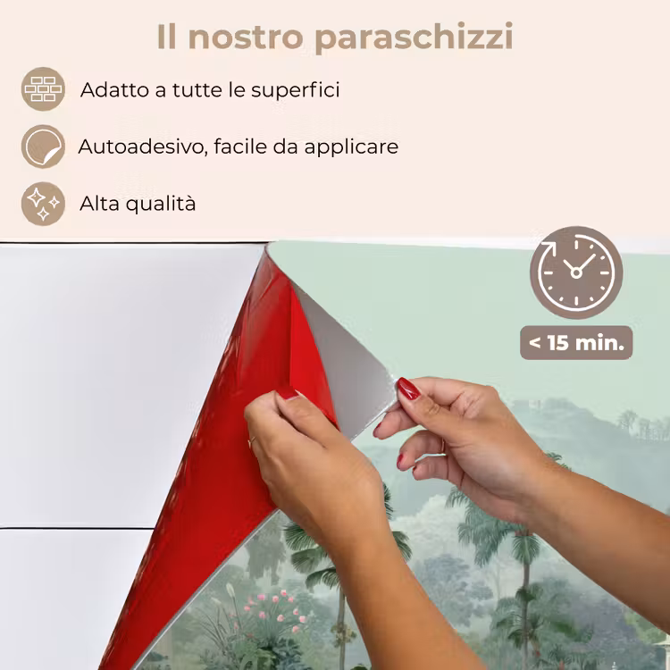 Paraschizzi cucina - Giardino tropicale - Edificio a cupola - Fiori — 4