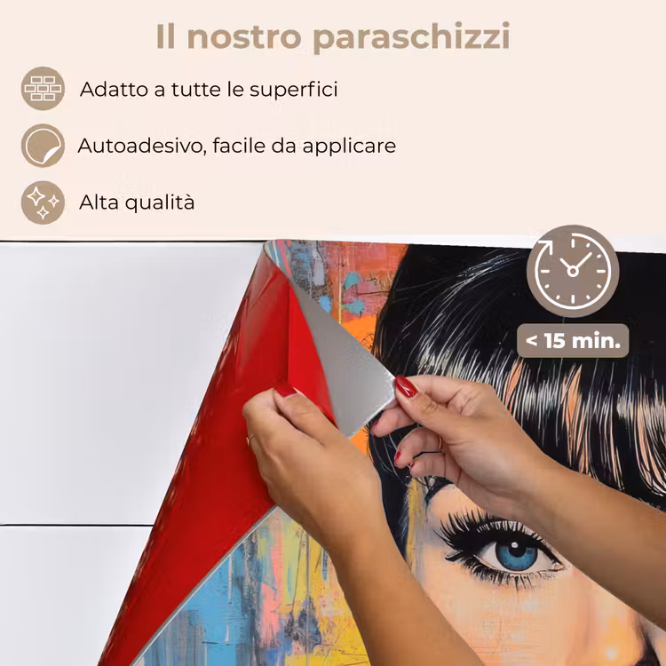 Paraschizzi cucina - Gomma da masticare - Donna - Pennellate - Moderno — 4