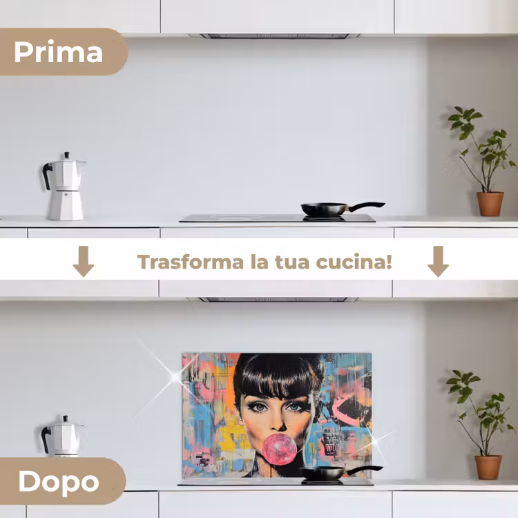 Paraschizzi cucina - Gomma da masticare - Donna - Pennellate - Moderno — 7