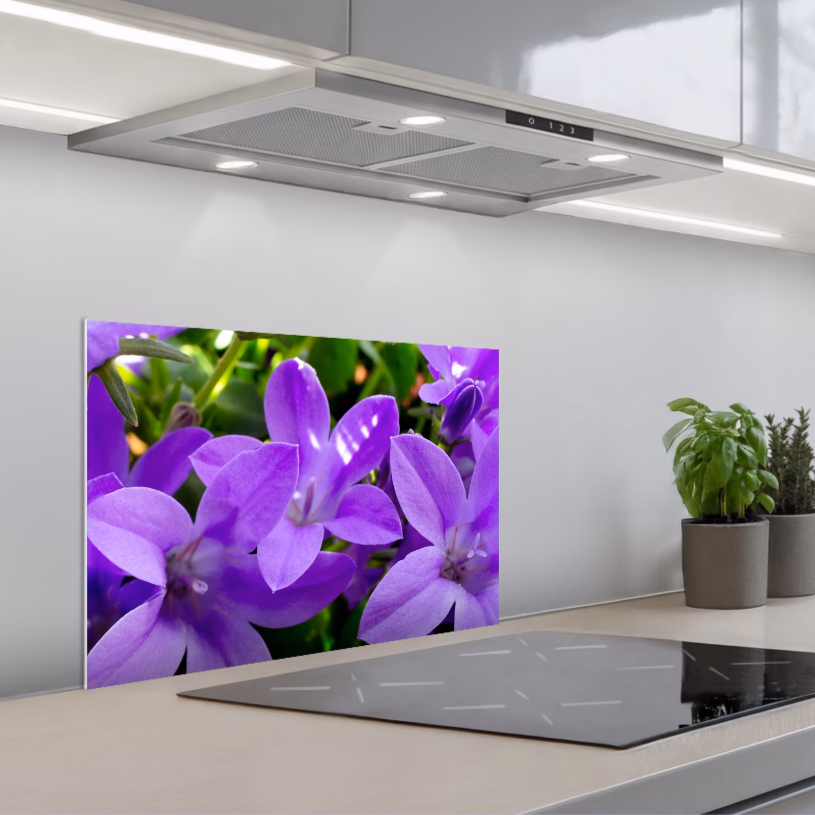 Paraschizzi cucina - Fiori - Viola - Natura — 1