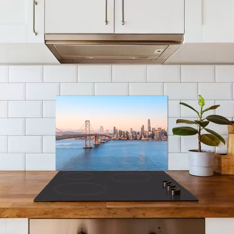 Paraschizzi cucina - Acqua - Ponte - Skyline - Moderno — 3