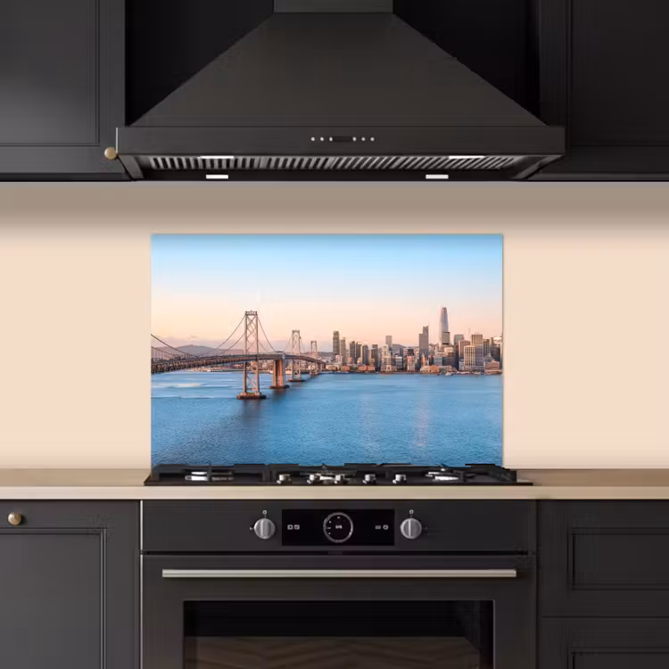 Paraschizzi cucina - Acqua - Ponte - Skyline - Moderno — 5