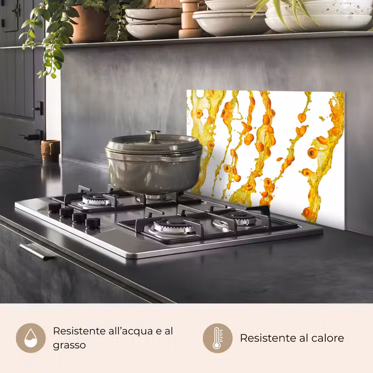 Paraschizzi cucina - Arancione - Giallo - Splash - Frutta — 2
