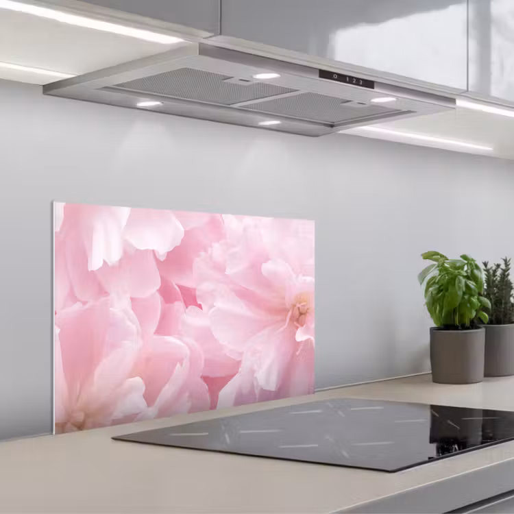 Paraschizzi cucina - Fiori - Rosa - Peonia — 1