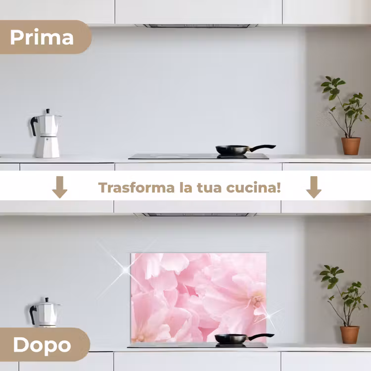 Paraschizzi cucina - Fiori - Rosa - Peonia — 7