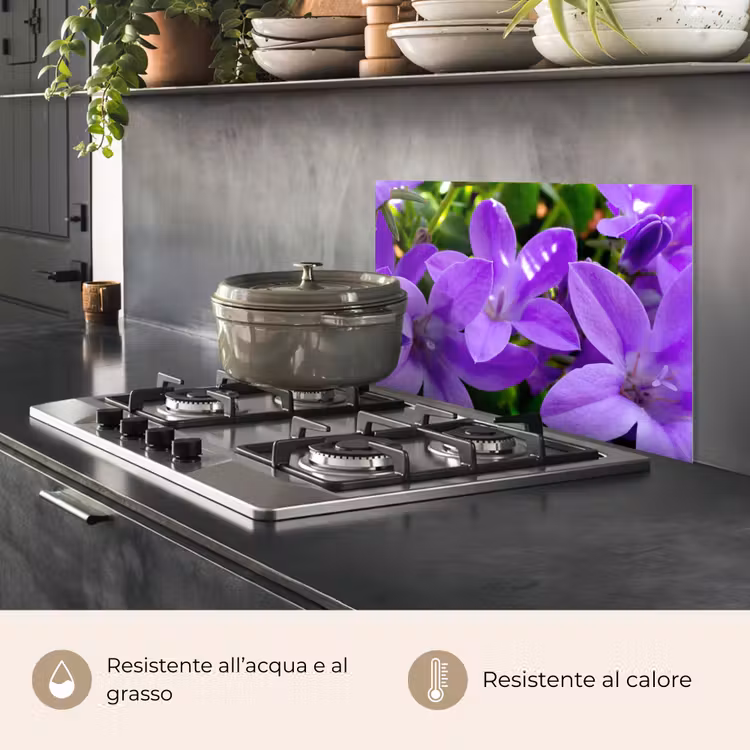 Paraschizzi cucina - Fiori - Viola - Natura — 2