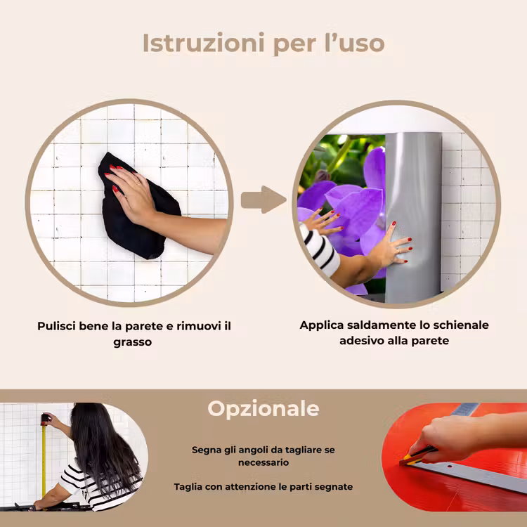Paraschizzi cucina - Fiori - Viola - Natura — 6