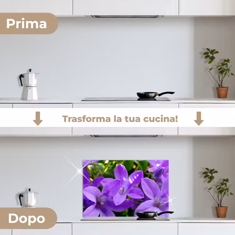 Paraschizzi cucina - Fiori - Viola - Natura — 7