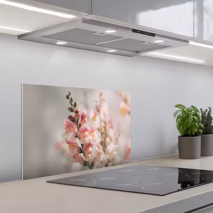 Paraschizzi cucina - Fiore - Snapdragon - Rosa - Stelo — 1
