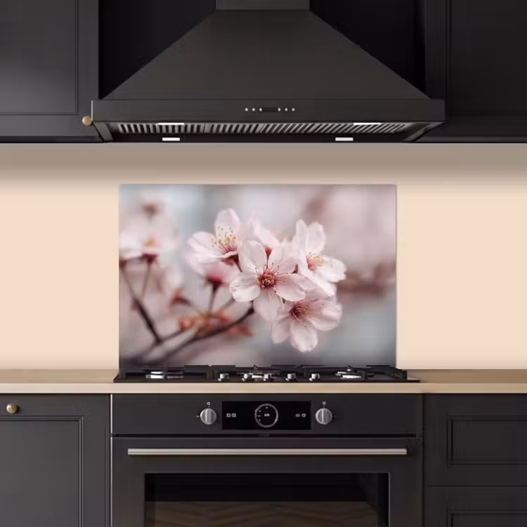 Paraschizzi cucina - Fiori - Stame - Giallo - Sfumato — 5