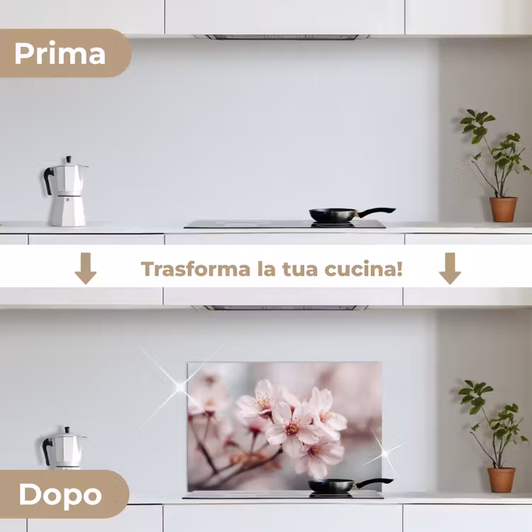 Paraschizzi cucina - Fiori - Stame - Giallo - Sfumato — 7