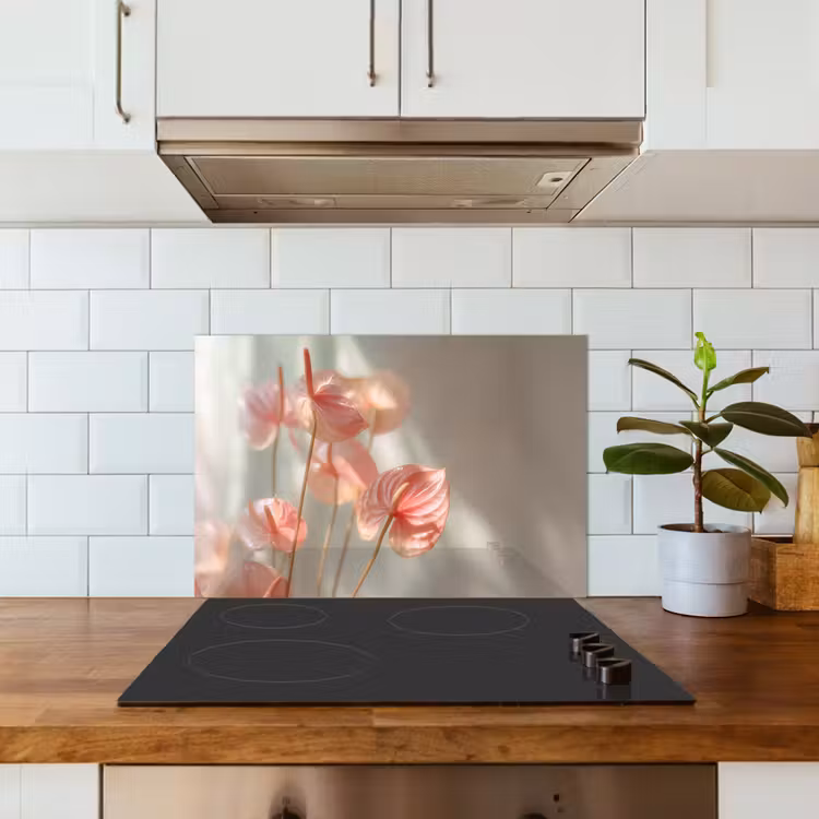 Paraschizzi cucina - Fiori - Steli - Rosa - Ombra — 3