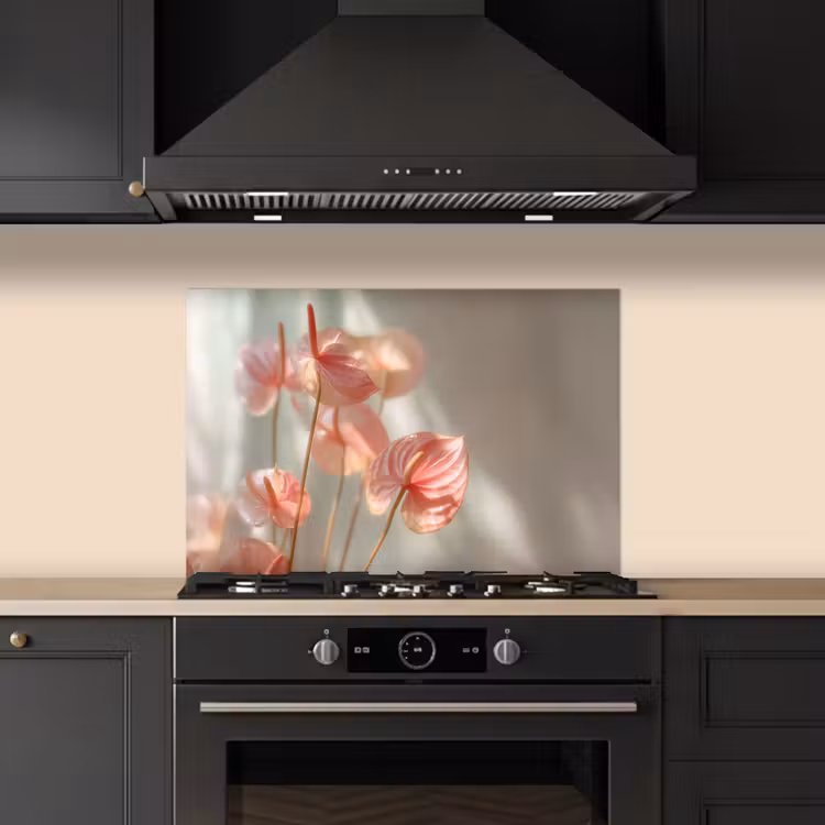 Paraschizzi cucina - Fiori - Steli - Rosa - Ombra — 5