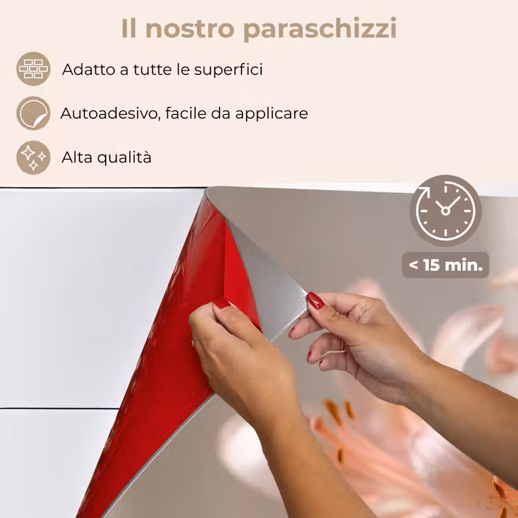 Paraschizzi cucina - Gigli - Stame - Rosa - Sfumato — 4