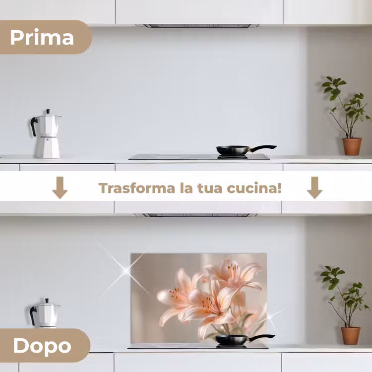 Paraschizzi cucina - Gigli - Stame - Rosa - Sfumato — 7