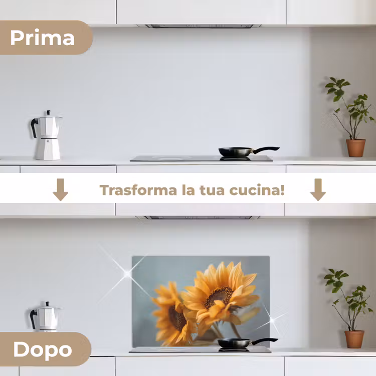 Paraschizzi cucina - Girasoli - Giallo - Sfumato — 7