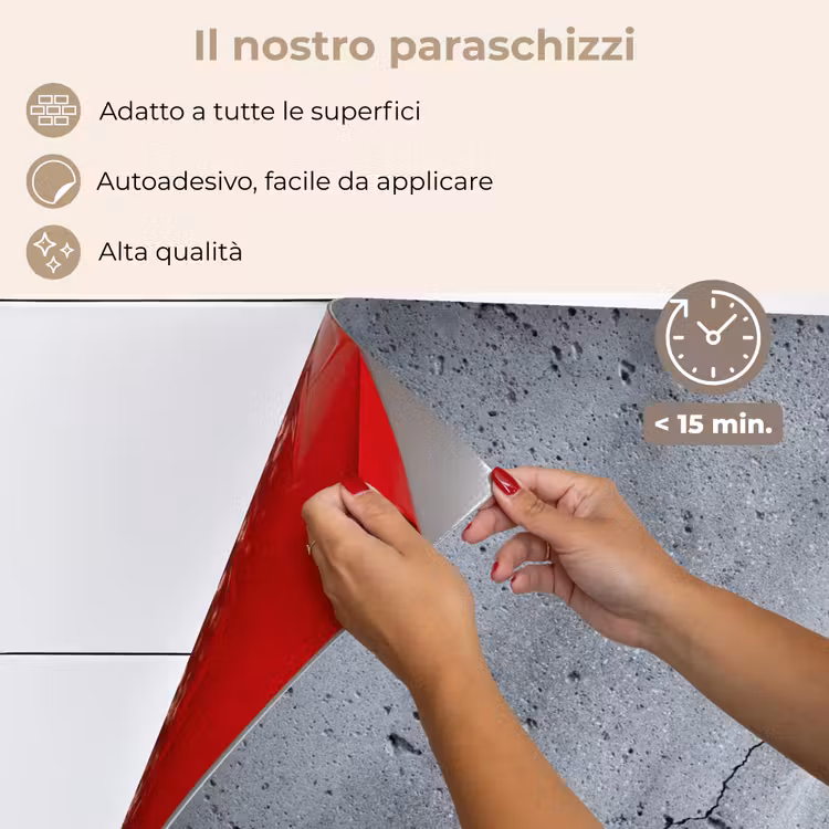 Paraschizzi cucina - Calcestruzzo - Grigio - Crepe — 4