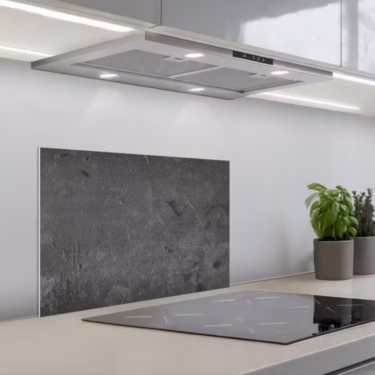 Paraschizzi cucina - Calcestruzzo - Grigio - Linea - Forme — 1