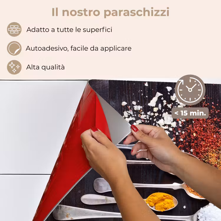 Paraschizzi cucina - Erbe - Cucchiai - Spezie - Industriale — 4