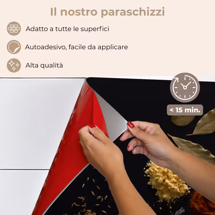 Paraschizzi cucina - Erbe - Nero - Spezie - Cucina - Cucina — 4