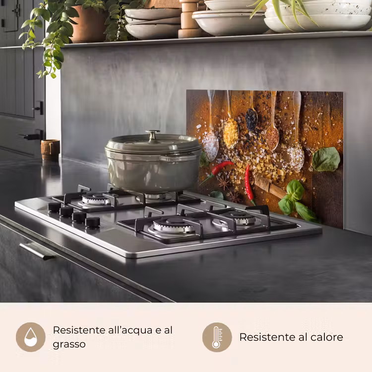 Paraschizzi cucina - Esplosione di sapori in cucchiai — 2