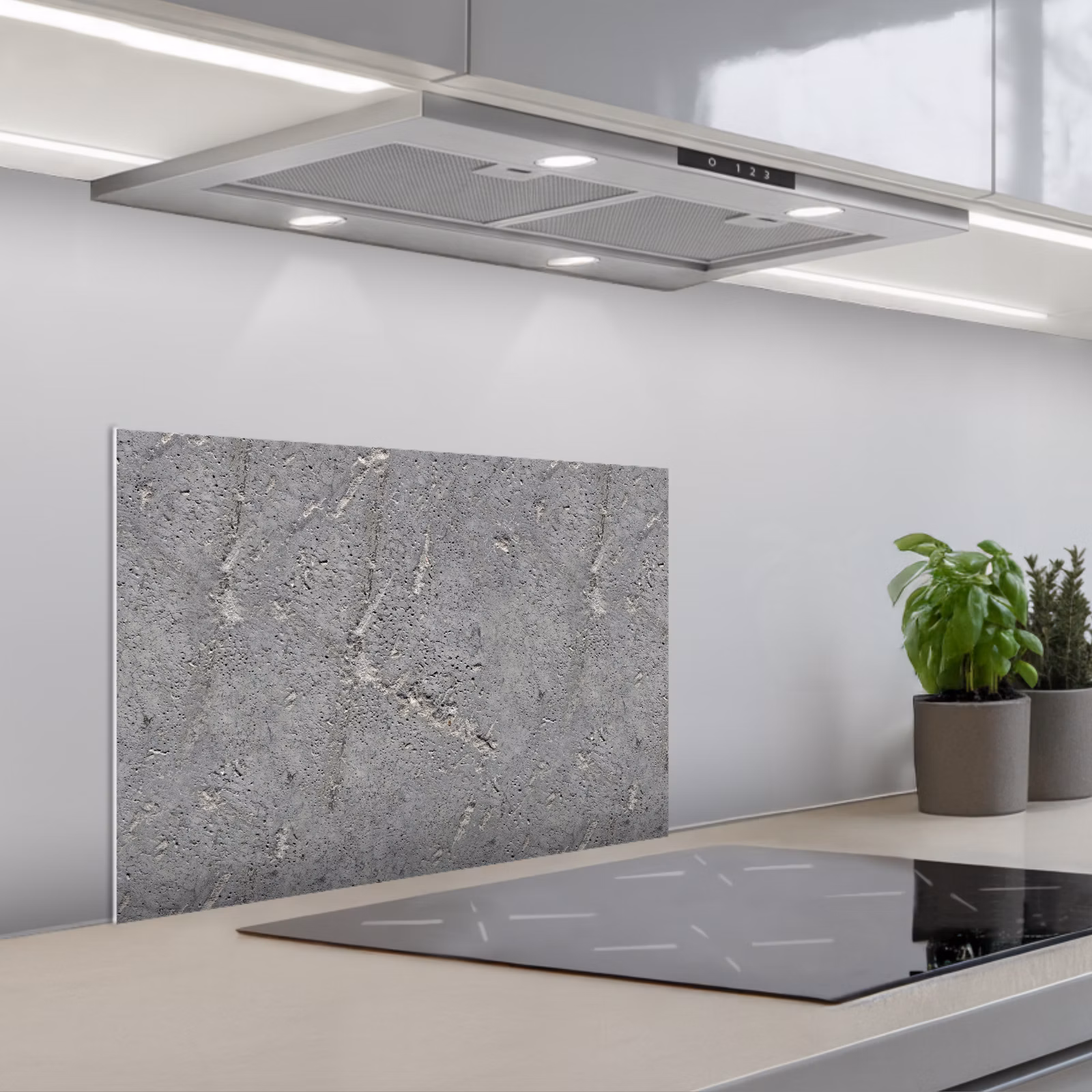 Paraschizzi cucina - Calcestruzzo - Modelli - Pietra — 1