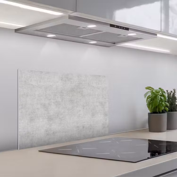 Paraschizzi cucina - Calcestruzzo - Grigio - Industriale - Motivo — 1