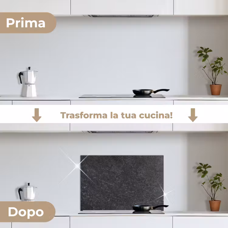 Paraschizzi cucina - Calcestruzzo - Grigio - Texture - Retrò - Industriale — 7