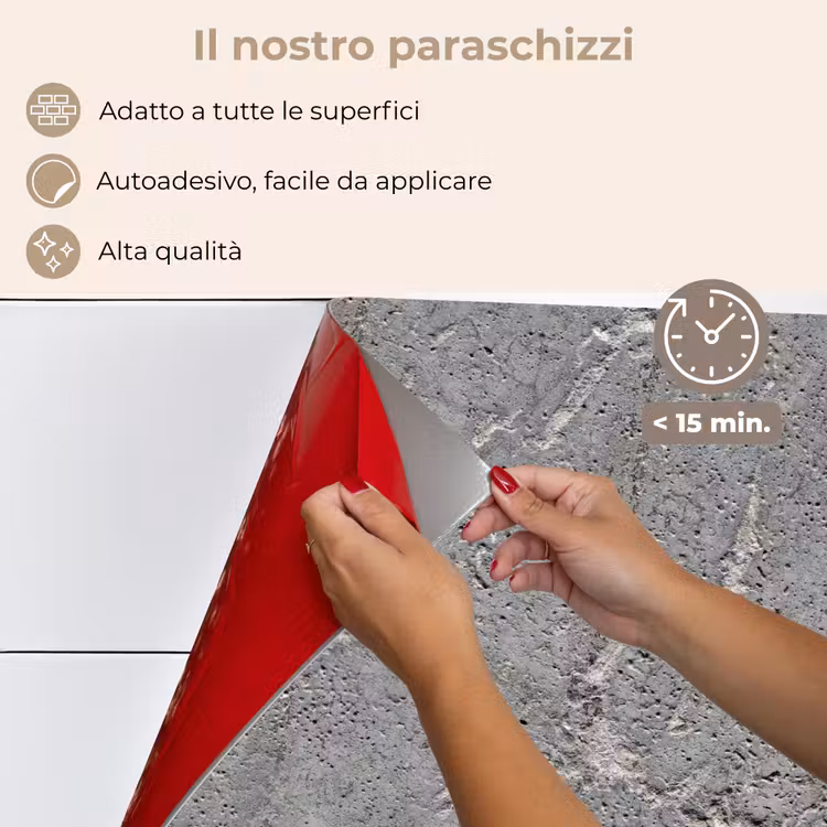 Paraschizzi cucina - Calcestruzzo - Modelli - Pietra — 4