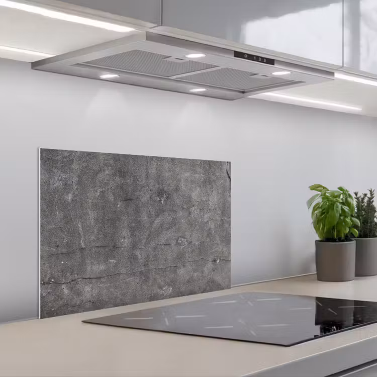Paraschizzi cucina - Calcestruzzo - Parete - Cemento — 1