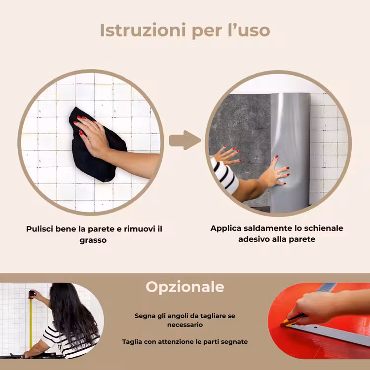 Paraschizzi cucina - Calcestruzzo - Parete - Cemento — 6