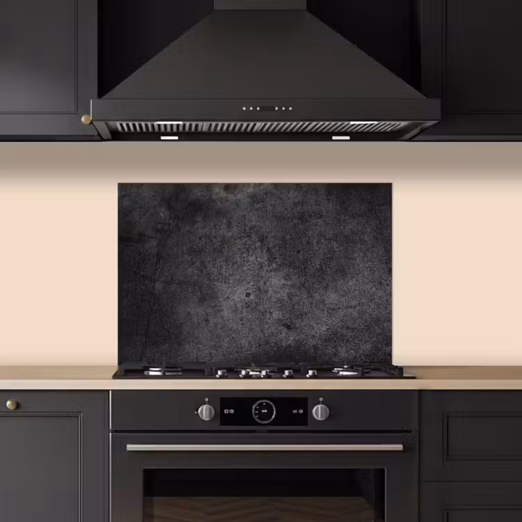 Paraschizzi cucina - Cemento - Strutturato - Retrò - Nero - Grigio - Rustico — 5