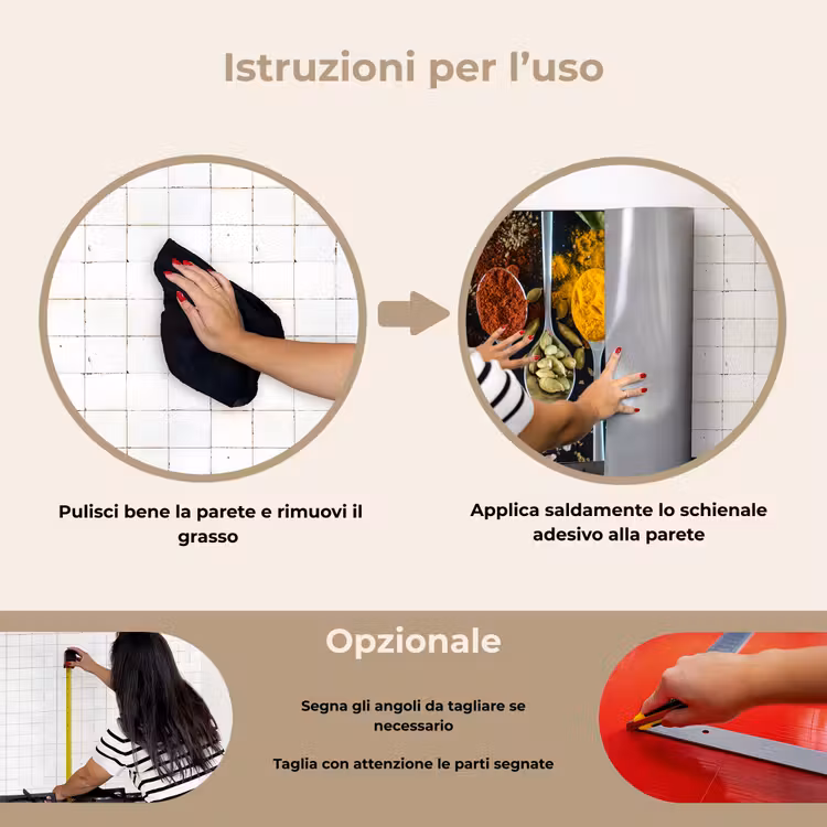 Paraschizzi cucina - Erbe - Cucchiaio - Spezie - Nero - Cucina — 6