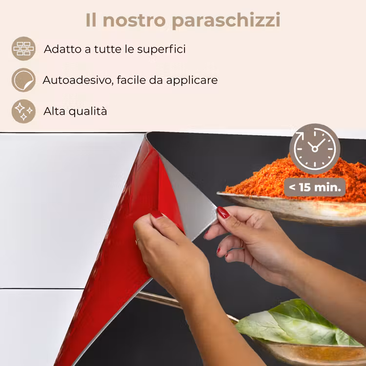 Paraschizzi cucina - Erbe - Cucchiaio - Spezie - Nero - Italiano — 4