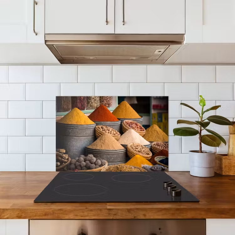 Paraschizzi cucina - Erbe - Ton - Spezie - Giallo - Marrone — 3