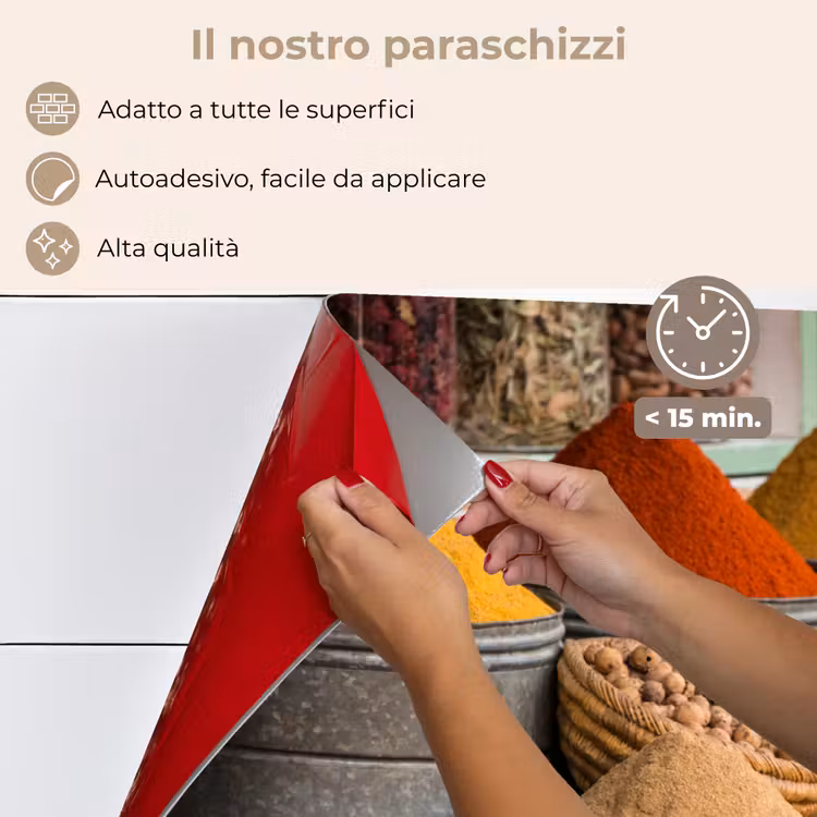 Paraschizzi cucina - Erbe - Ton - Spezie - Giallo - Marrone — 4