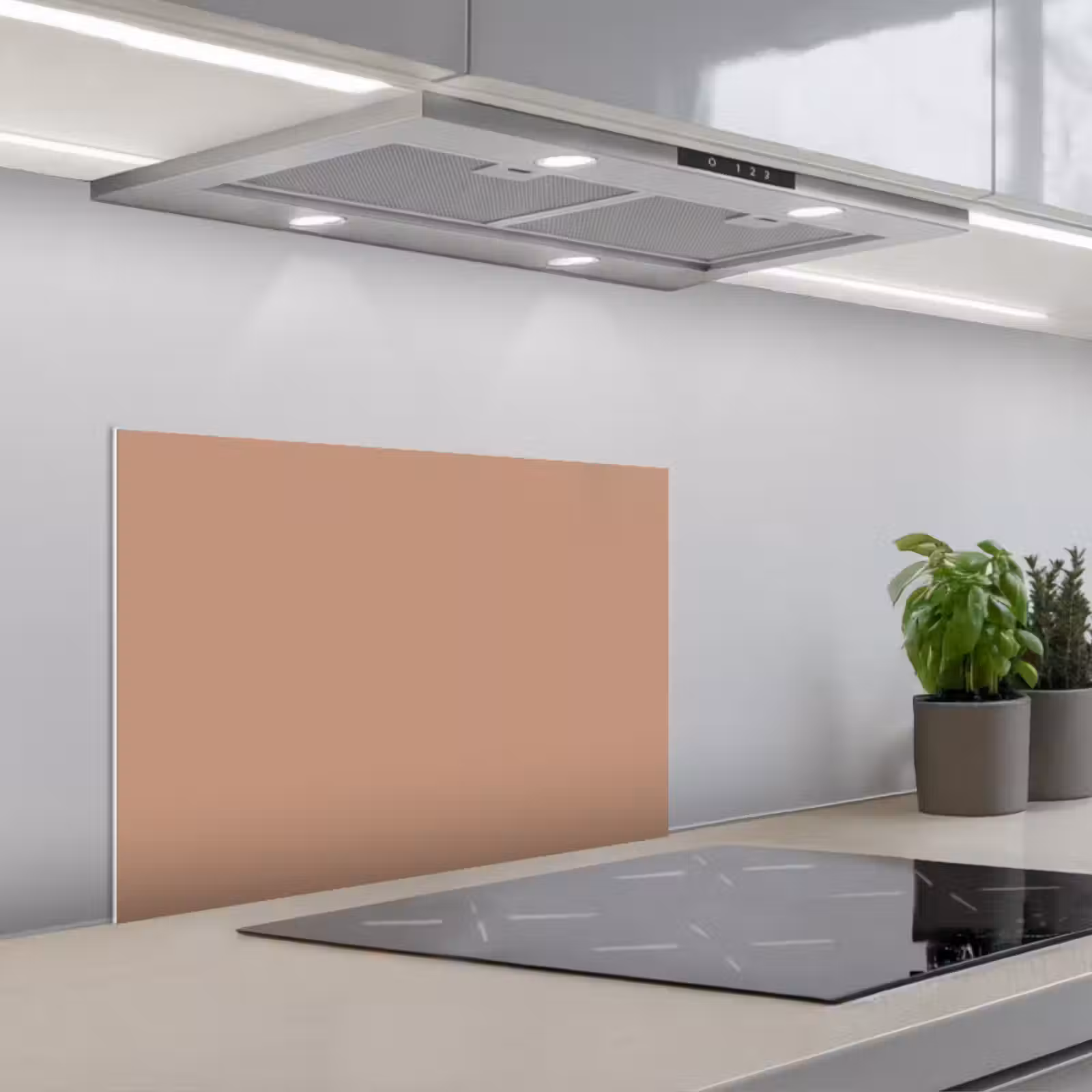 Paraschizzi cucina - Beige - Colore - Rosa — 1