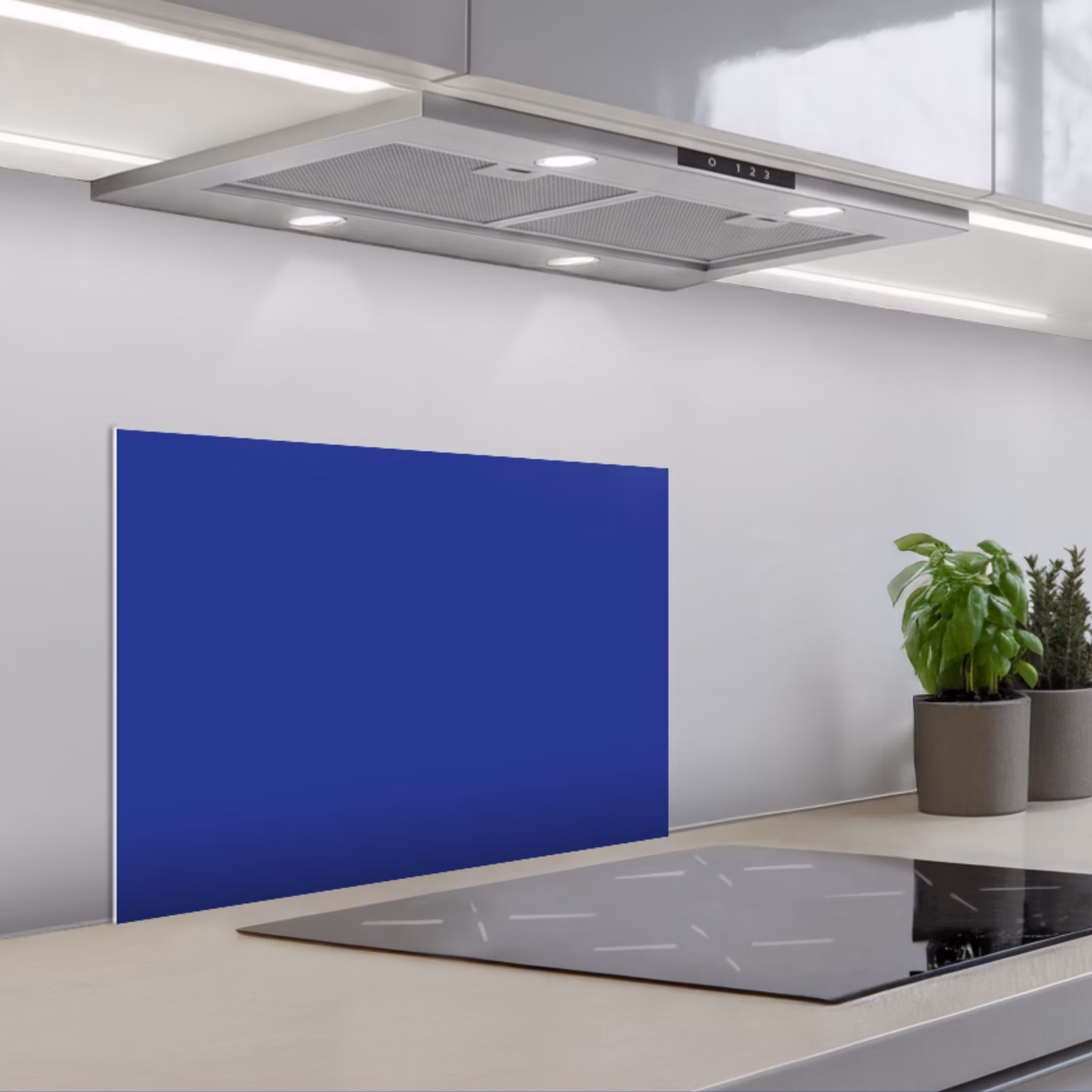 Paraschizzi cucina - Blu - Tinta unita - Blu scuro — 1