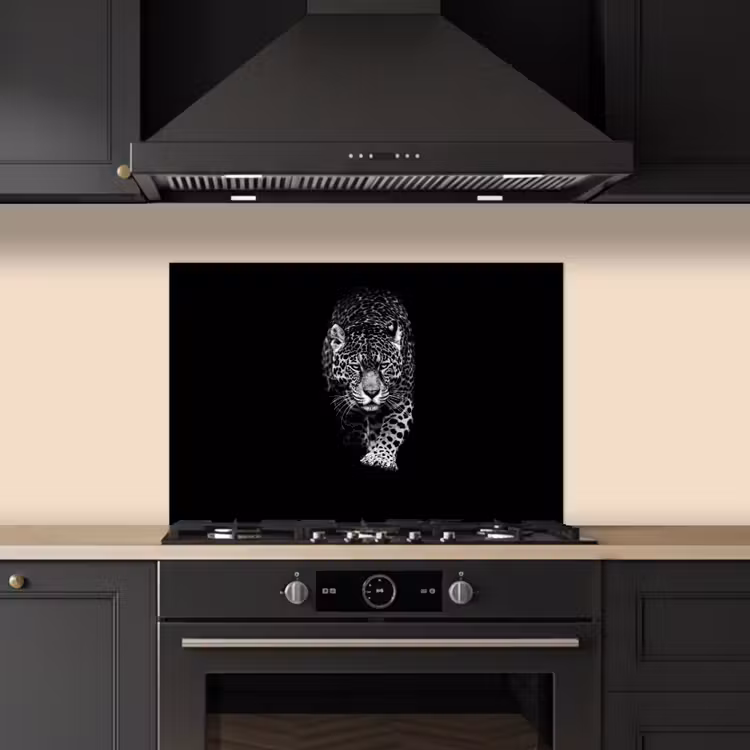 Paraschizzi cucina - Animali - Nero - Leopardo - Bianco - Selvaggio — 5