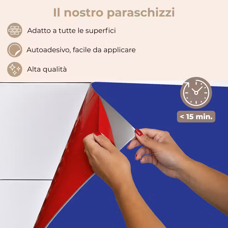 Paraschizzi cucina - Blu - Tinta unita - Blu scuro — 4